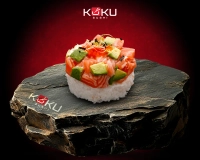 Tartare saumon avocat sauce mayonaise