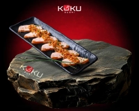 Tataki saumon à l’huile de truffe