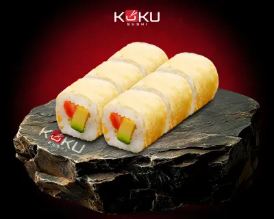 Egg roll saumon avocat