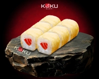 Egg roll saumon cheese