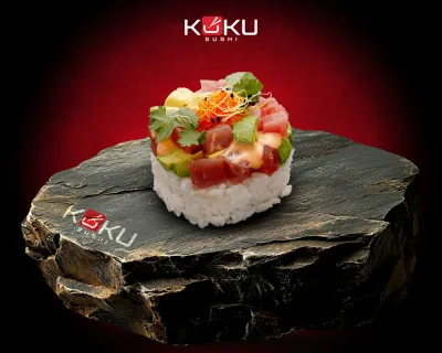 Tartare thon avocat sauce spicy mayo